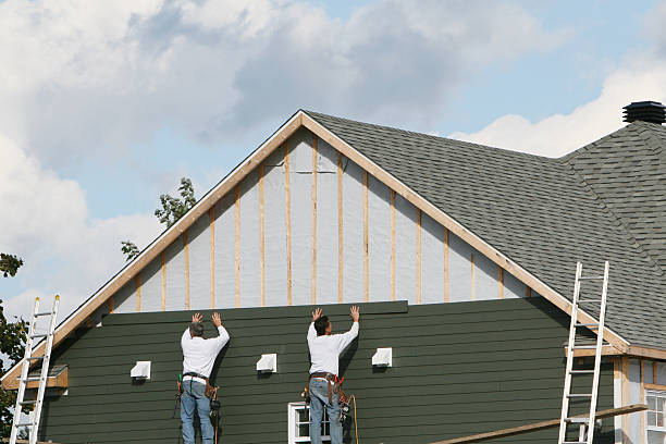 Professional Emergency Siding Repair technician working in Charlestown, IN